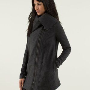 Lululemon Virasana Blanket Wrap Jacket in Heathered Black Size 10